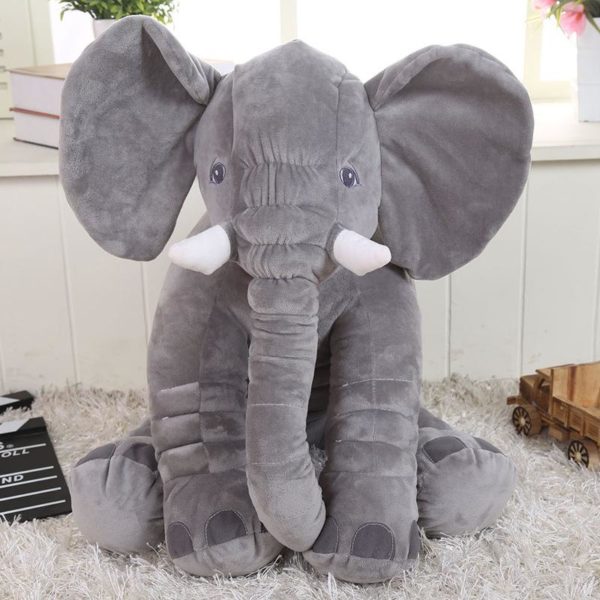 Elefant, grå, 40 cm