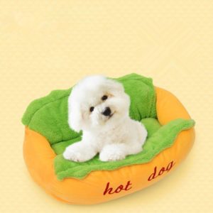 Bekväm varmkorvssäng för husdjur