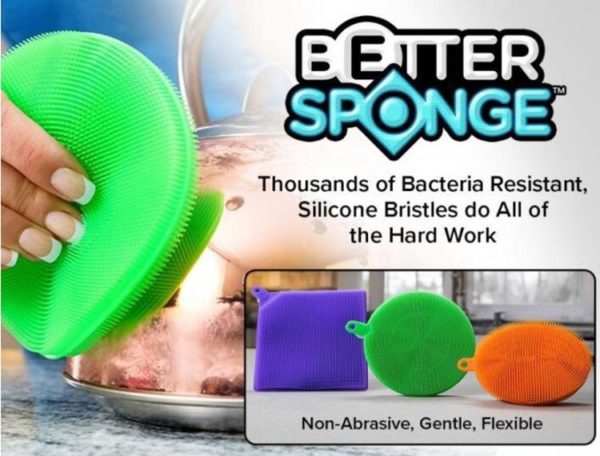 Disksvampar i silikon - Better Sponge, 3 pack