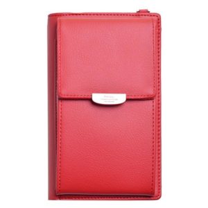 Modern multifunktionell axelremsväska för mobil, plånbok mm - Röd