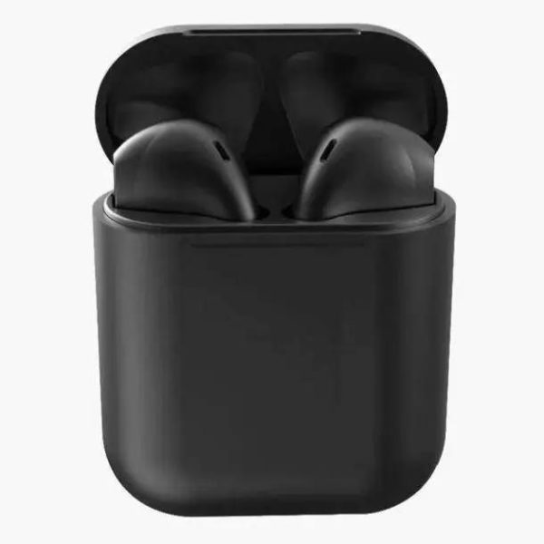 InPods 12 Mattsvarta Bluetooth hörlurar