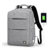 Smart Ryggsäck med USB-port och stöldskydd - Grå